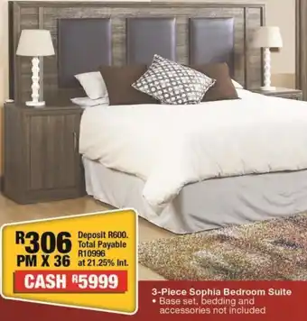 OK Furniture 3 piece sophia bedroom suite offer