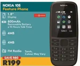 OK Furniture Nokia 105 offer