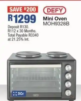 OK Furniture Mini oven moh9328b offer