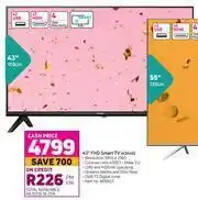 Game Hisense 43" (109cm) FHD Smart TV 43A4G offer