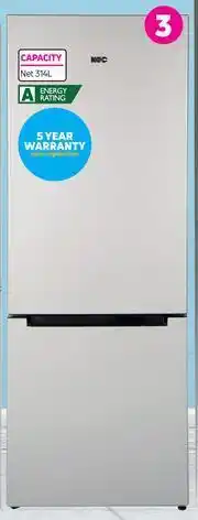 Game KIC 314L Metallic Bottom Mount Freezer Fridge KBF635 M offer