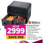 Game Milex 8L Dual Air Fryer offer