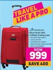Game Travelwize 65cm Arctic Red 4 Wheel Trolley Case offer