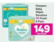 Game Pampers Baby Wipes Sensitive Or Fresh 6 Pack-Per Pack offer