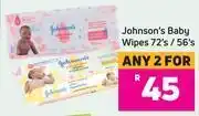 Game Johnson's Baby Wipes-For Any 2 x 72's/56's offer