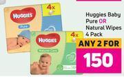 Game Huggies Baby Pure Or Natural Wipes 4 Pack-For Any 2 offer