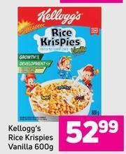 Game Kellogg's Rice Krispies Vanilla-600g offer
