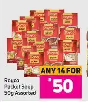Game Royco Packet Soup Assorted-For Any 14 x 50g offer