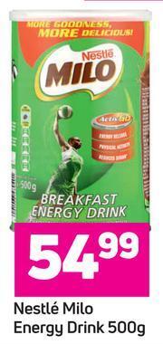 Game Nestle Milo Energy Drink-500g offer