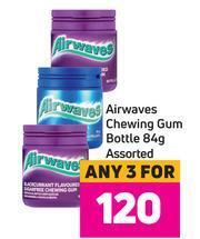 Game Airwaves Chewing Gum Bottle Assorted-For Any 3 x 84g offer