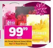 Game 4th Street Natural Sweet White Red Or Rose Wine-3L Each offer