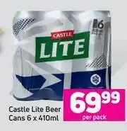 Game Castle Lite Beer Cans-6 x 410ml Per Pack offer
