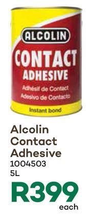 Timbercity Alcolin Contact Adhesive-5Ltr offer