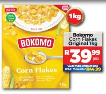 Take 'n Pay Bokomo Corn Flakes Original 1kg offer