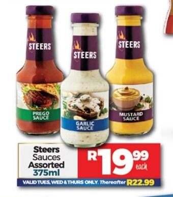 Take 'n Pay Steers Sauces Assorted 375ml offer
