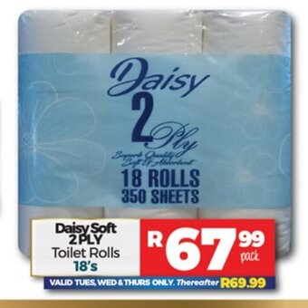 Take 'n Pay Daisy Soft 2 Ply Toilet Rolls 18's offer