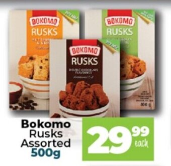 Take 'n Pay Bokomo Rusks Assorted 500g offer