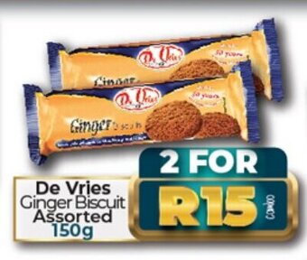 Take 'n Pay De Vries Ginger Biscuit Assorted 150g offer