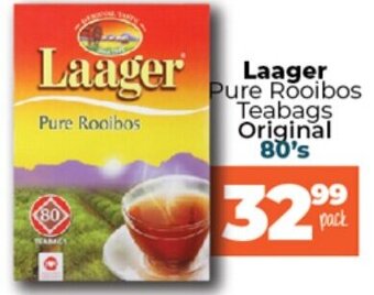 Laager Pure Rooibos Teabags Original 80's