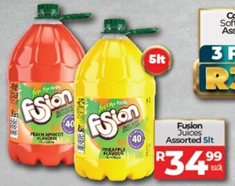 Take 'n Pay Fusion Juices Assorted 5lt offer