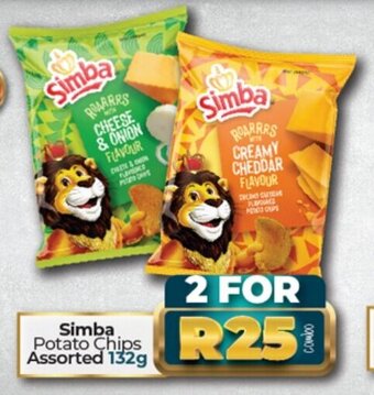 Take 'n Pay Simba Potato Chips Assorted 132g offer