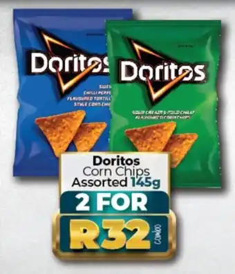 Take 'n Pay Doritos Corn Chips Assorted 145g offer