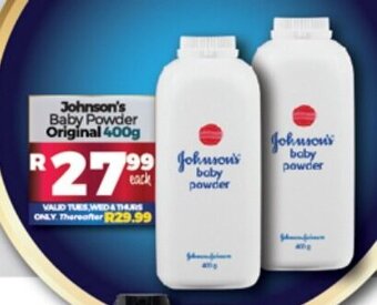Take 'n Pay Johnson's Baby Powder Original 400g offer