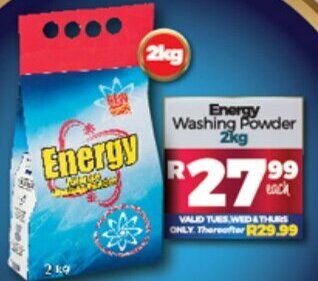 Take 'n Pay Energy Washing Powder 2kg offer