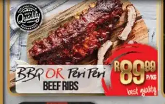 Take 'n Pay BBQ or Peri Peri Beef Ribs offer