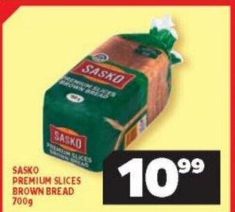 Usave Sasko Premium Slices Brown Bread 700g offer