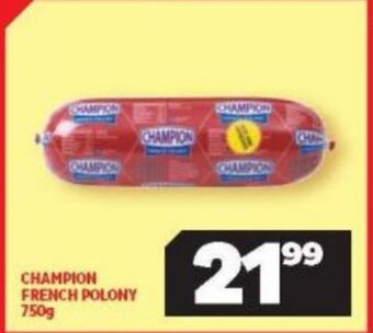 Usave Champion French Polony 750g offer