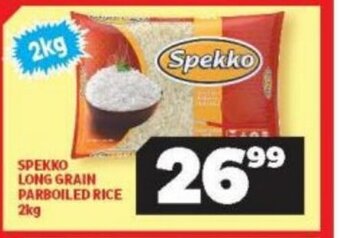 Usave Spekko Long Grain Parboiled Rice 2kg offer