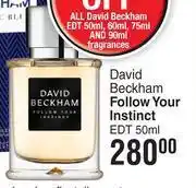 Dis-Chem David Beckham Follow Your Instinct EDT-50ml offer