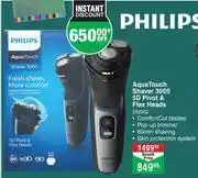 Philips Aqua Touch Shaver 3000 5D Pivot & Flex Heads