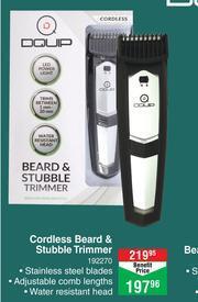 Dis-Chem Dquip Cordless Beard & Stubble Trimmer offer