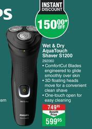 Dis-Chem Philips Wet & Dry Aqua Touch Shaver S1200 offer