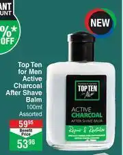Dis-Chem Top Ten For Men Active Charcoal After Shave Balm Assorted-100ml offer