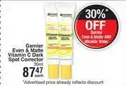 Garnier Even & Matte Vitamin C Dark Spot Corrector-30ml Each