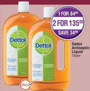 Dis-Chem Dettol Antiseptic Liquid-750ml offer
