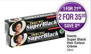 Inecto Super Black Hair Colour Creme-28ml