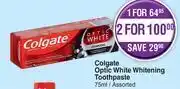 Dis-Chem Colgate Optic White Whitening Toothpaste Assorted-75ml Each offer