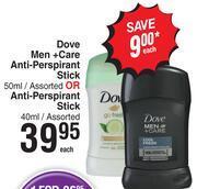 Dis-Chem Dove Men + Care Anti-Perspirant Stick Assorted-40ml Each offer