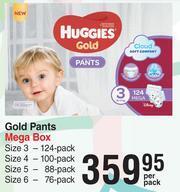 Dis-Chem Huggies Gold Pants Mega Box-Per Pack offer