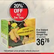 Dis-Chem Eve Instant Honeyed Ginger Tea-10 Sachets offer