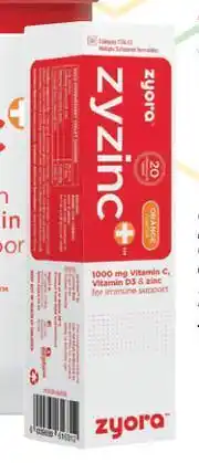 Dis-Chem Zyora Zyzinc+-20 Effervescent Tablets offer