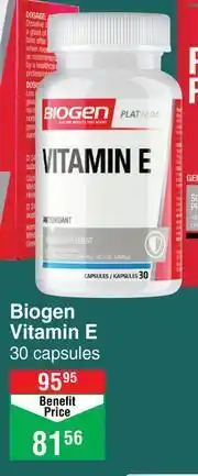 Dis-Chem Biogen Vitamin E-30 Capsules offer