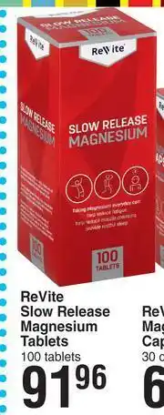 Dis-Chem ReVite Slow Release Magnesium Tablets-100 Tablets offer