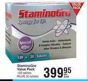 Dis-Chem Stamino Gro Value Pack-120 Tablets + 30 Tablets Per Pack offer