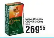 Dis-Chem Nativa Complex CBD Oil 300mg-30ml offer