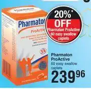 Dis-Chem Pharmaton Pro Active 60 Easy Swallow Caplets offer